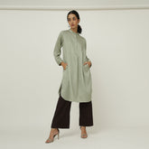 Pleated Tunic - Sage Green